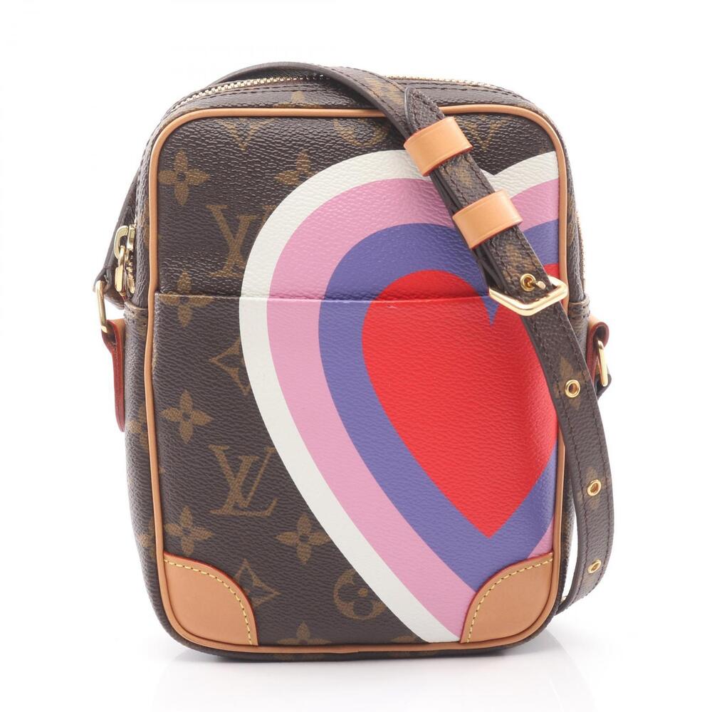 Louis Vuitton Panam Set Shoulder Bag Canvas Leather Game On Monogram Brown